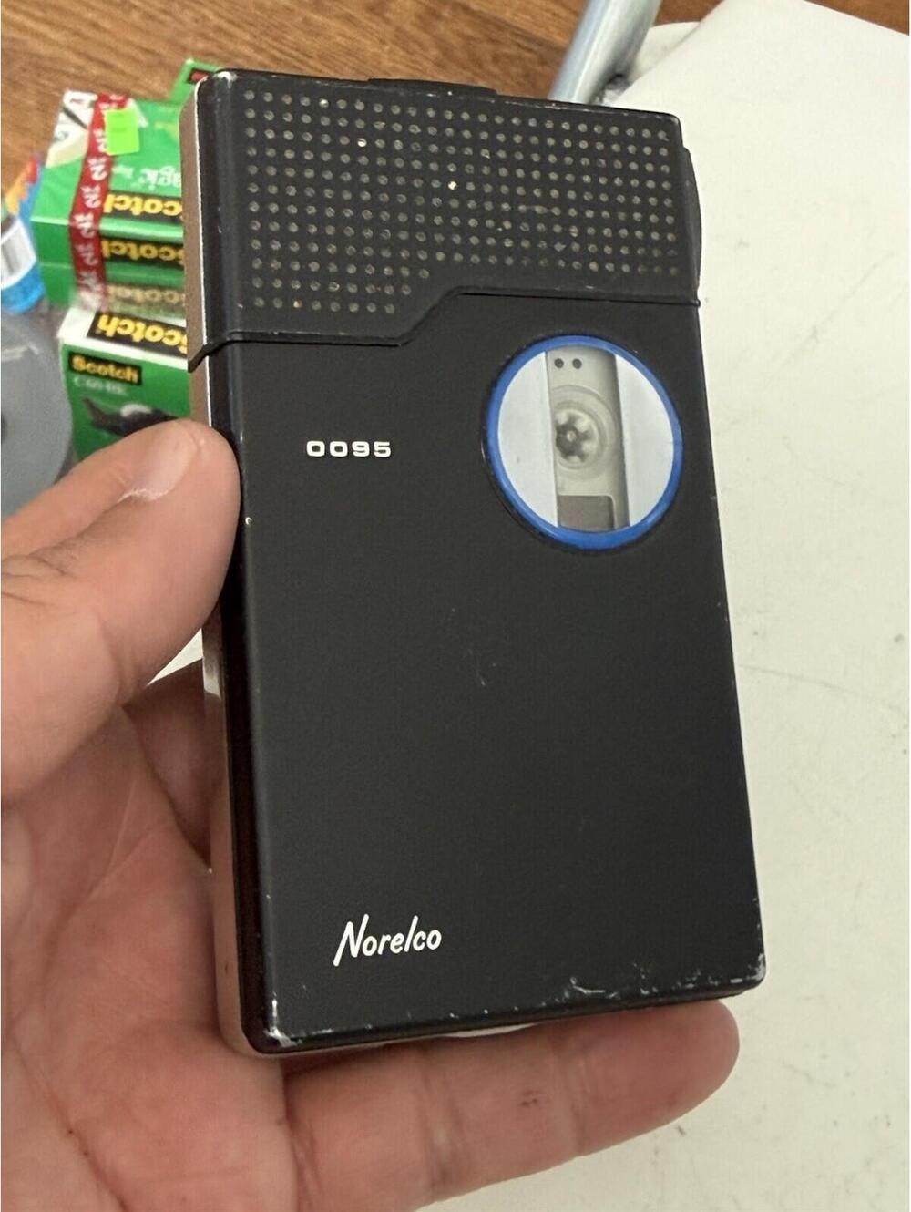 Norelco 0095 Pocket Memo Mini Cassette Voice Recorder Vintage ( Asis) Parts